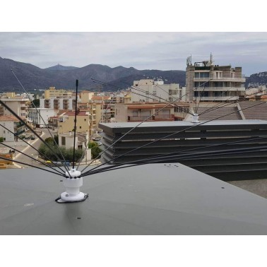 Installation of 2 Eolo Bird Spider Devices on House Roof