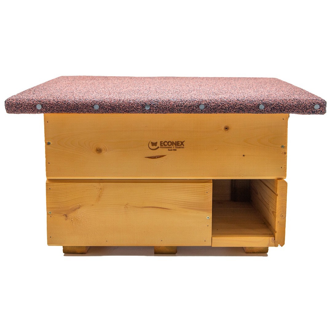 Casa Para Erizos XL Con Laberinto - Madera De Pino (80x40x31cm, Incluye 2 Comederos)