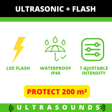 Garden Protector 4 with Flash | Ultrasonic Animal Repeller