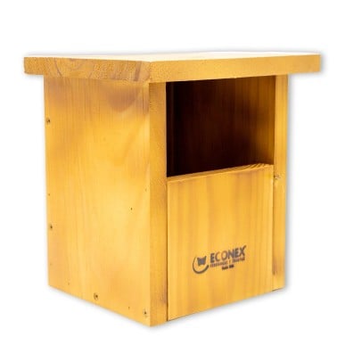 Solid Wood Nesting Box for Flycatchers | BirdGard Iberia