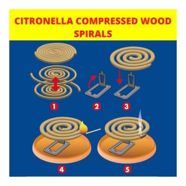 Citronella Mosquito Coils Weitech WK8021 | 60 Hours