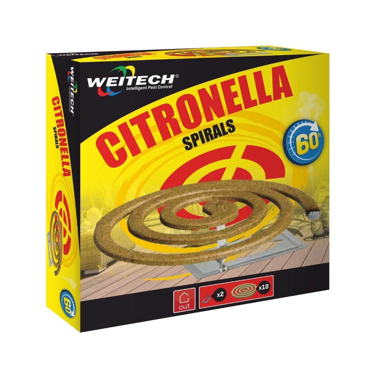 Citronella Mosquito Coils Weitech WK8021 | 60 Hours