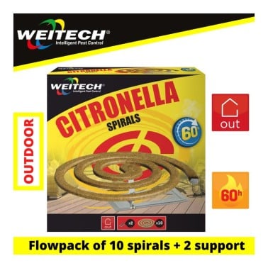 Citronella Mosquito Coils Weitech WK8021 | 60 Hours