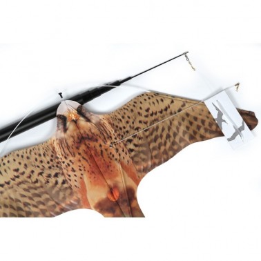 StopGull Falcon with Kite, Telescopic Pole and Nylon Thread