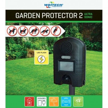 Packaging of Cat and Animal Repeller Garden Protector 2 with Flash