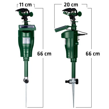Dimensiones Aspersor con Sensor de Movimiento - Ahuyenta Animales