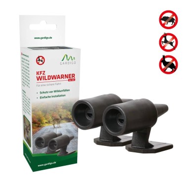  Gardigo® 2 Unidades I Ahuyentador de Jabalíes para Coche o  Motocicleta I Silbato de Ultrasonidos para Coche Anti Jabalíes I  Ahuyentador de Animales para Coche I Protección Eficaz para el Coche