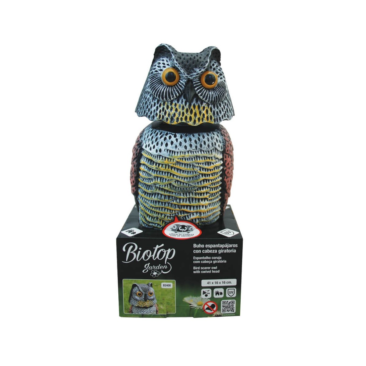 Rotating Head Owl - Garden Owl