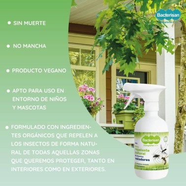 Bacterisan Repelente Natural de Insectos Voladores - Alternativa a los Insecticidas Tradicionales